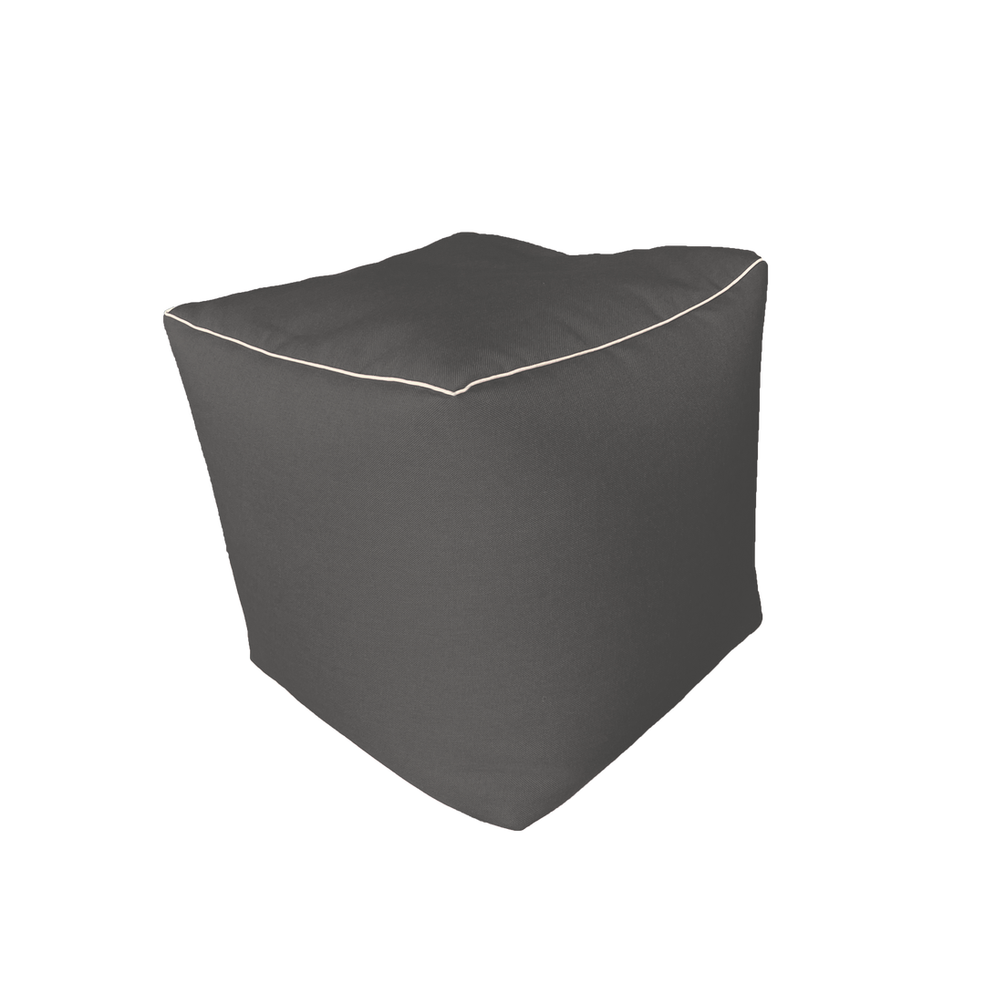SACCOMODO, Pouf Sacco Poggiapiedi Ricaricabile da 40 cm, Grigio-Chiaro,  Arketicom