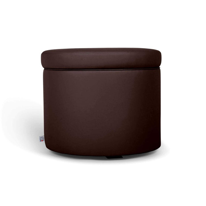 PANDORA 42 ROUND ECO | Pouf Contenitore Rotondo in Ecopelle (4387246342202)