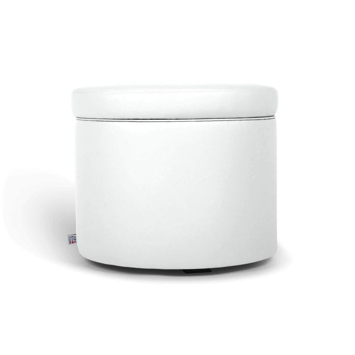 PANDORA 42 ROUND ECO | Pouf Contenitore Rotondo in Ecopelle (4387246342202)