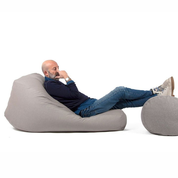 Poltrona Sacco da esterno in palline di polistirolo e tessuto acrilico 68 SESSANTOTTO Marrone Tortora by Arketicom (2022325747781)