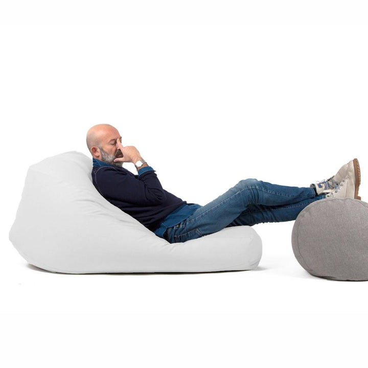 Poltrona Sacco da giardino in palline di polistirolo e tessuto acrilico 68 SESSANTOTTO Bianco by Arketicom (2022325747781)