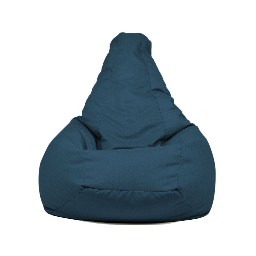 Mini SESSANTOTTO 68, Pouf Poltrona Sacco in Cotone per Bambini Sfoderabile, Blu,  Arketicom