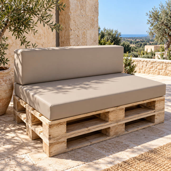 ECO SEAT, Siège Palette Rigide en Eco-cuir 120x80 H10