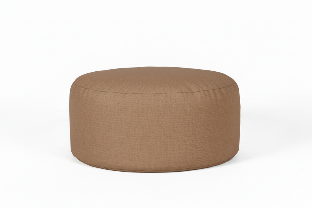 SOFT CHILL OUTDOOR 80, Pouf rond déhoussable pour extérieur 80 x h42