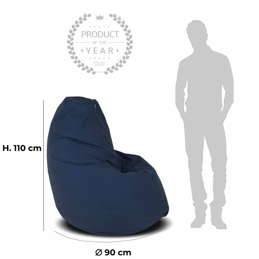 SESSANTOTTO 68 | Pouf Poltrona Sacco in Cotone XXL Sfoderabile (2027336958021)