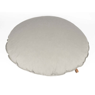 ANDROMEDA | Cuscino da pavimento ellittico in cotone (6072032559298) #color_Bianco-Crema