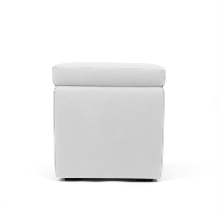 PANDORA 42 ECO, Pouf Contenitore in Ecopelle