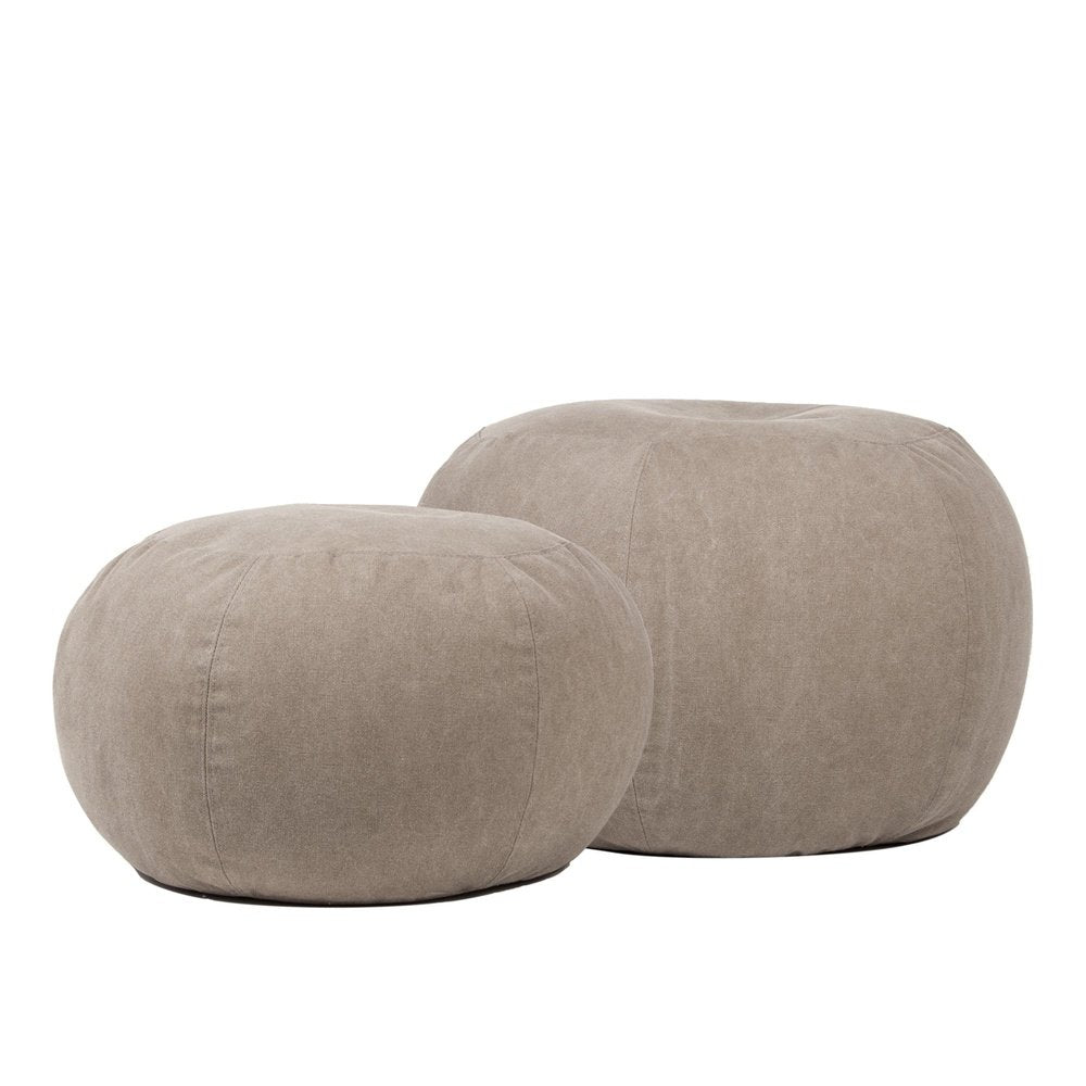 COCOON SOFT | Pouf Sacco Rotondo in Cotone Sfoderabile (3945053061189) (6101261975746)