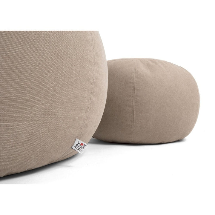 COCOON SOFT | Pouf Sacco Rotondo in Cotone Sfoderabile (3945053061189) (6101261975746)