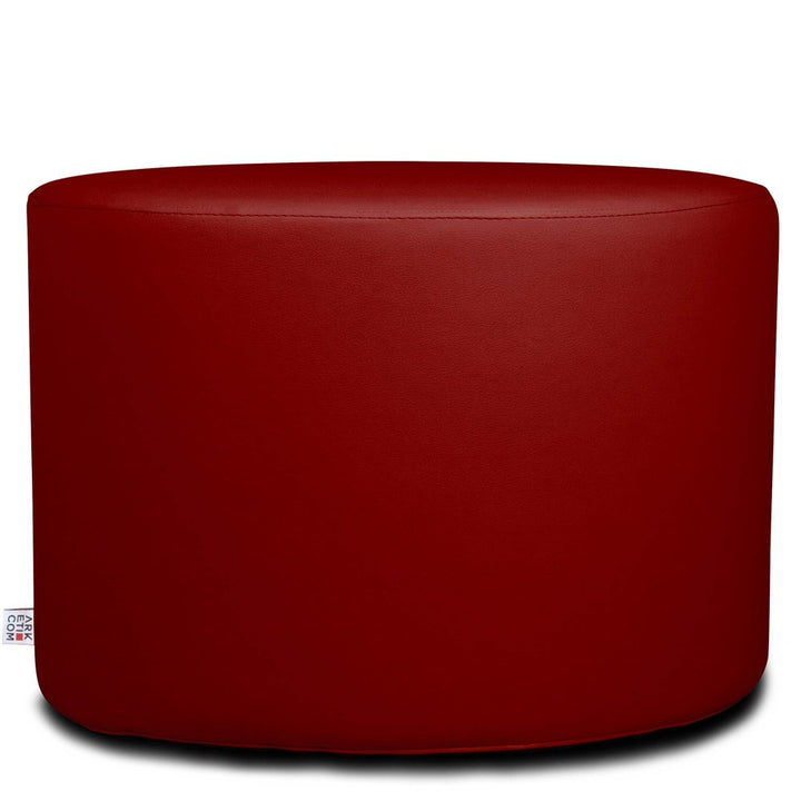 CHILL ECO 55 | Pouf Poggiapiedi Rotondo In Ecopelle (6076821700802)