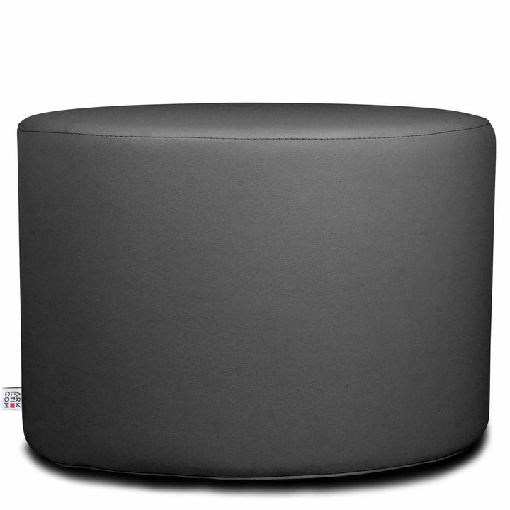 CHILL ECO 55 | Pouf Poggiapiedi Rotondo In Ecopelle (6076821700802)