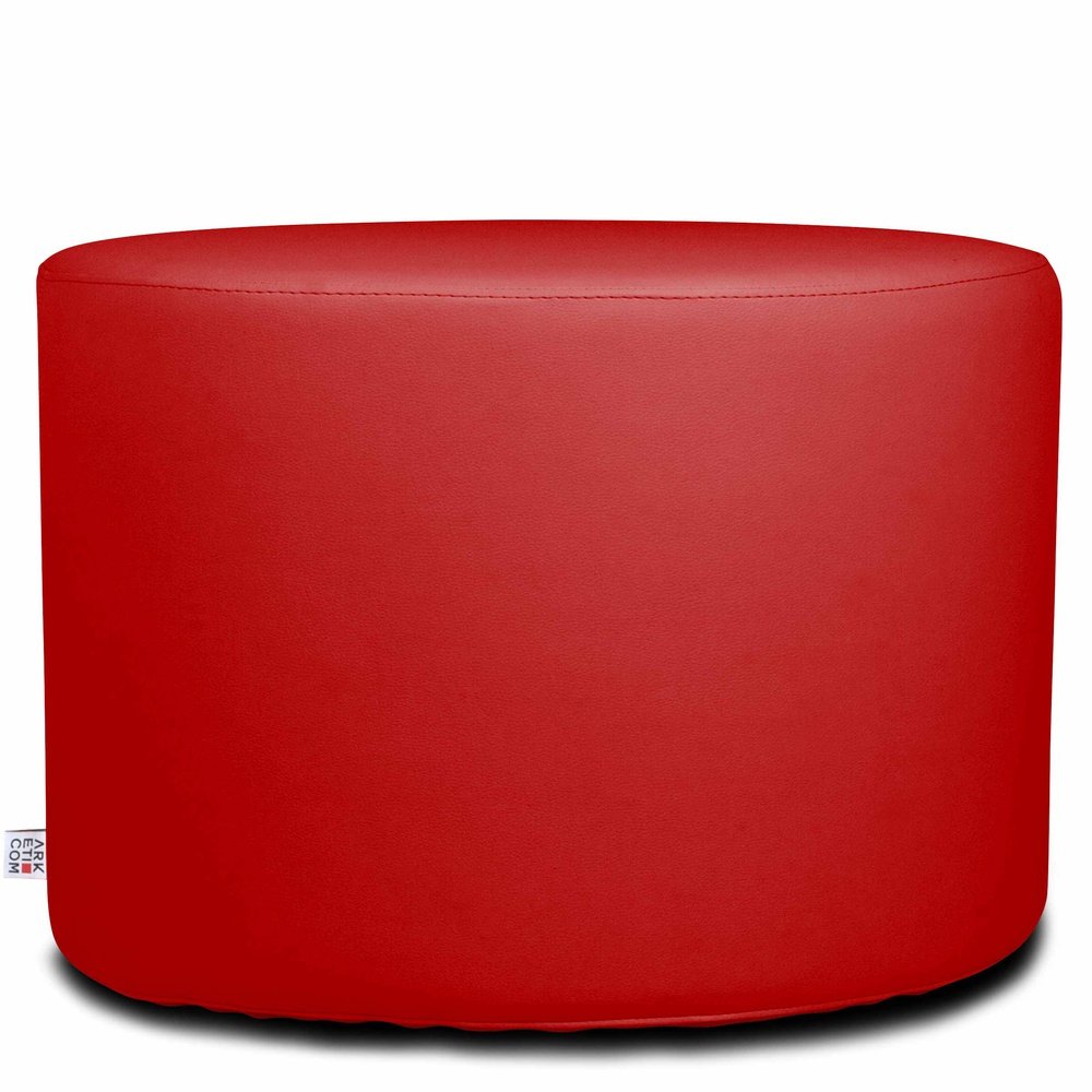 CHILL ECO 55 | Pouf Poggiapiedi Rotondo In Ecopelle (6076821700802)