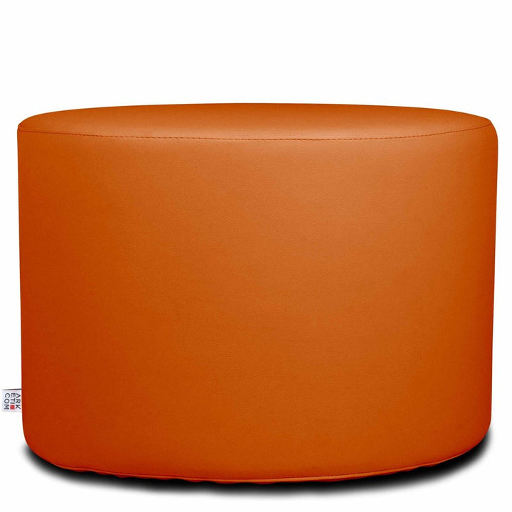 CHILL ECO 55 | Pouf Poggiapiedi Rotondo In Ecopelle (6076821700802)