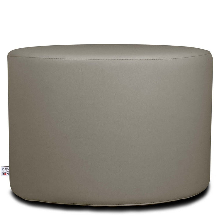 CHILL ECO 55 | Pouf Poggiapiedi Rotondo In Ecopelle (6076821700802)