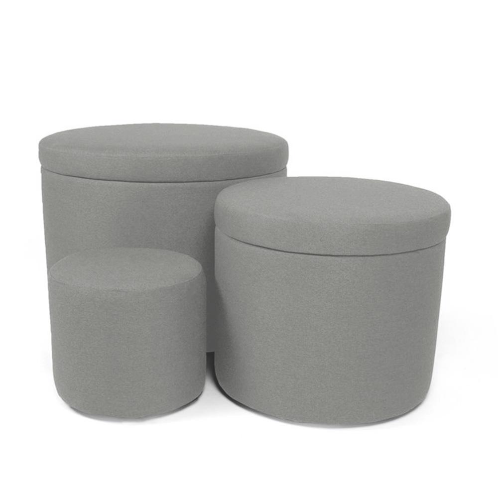 PANDORA 42 ROUND TEX | Pouf Contenitore Rotondo in Cotone (2141368418373)