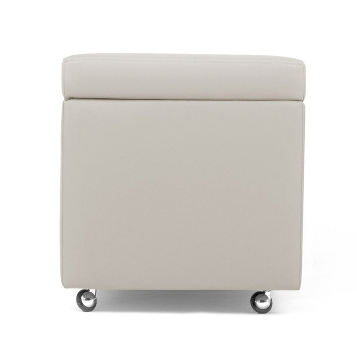 PANDORA 42 ECO SWING | Pouf Contenitore Cubo con Ruote in Ecopelle (2139688861765)