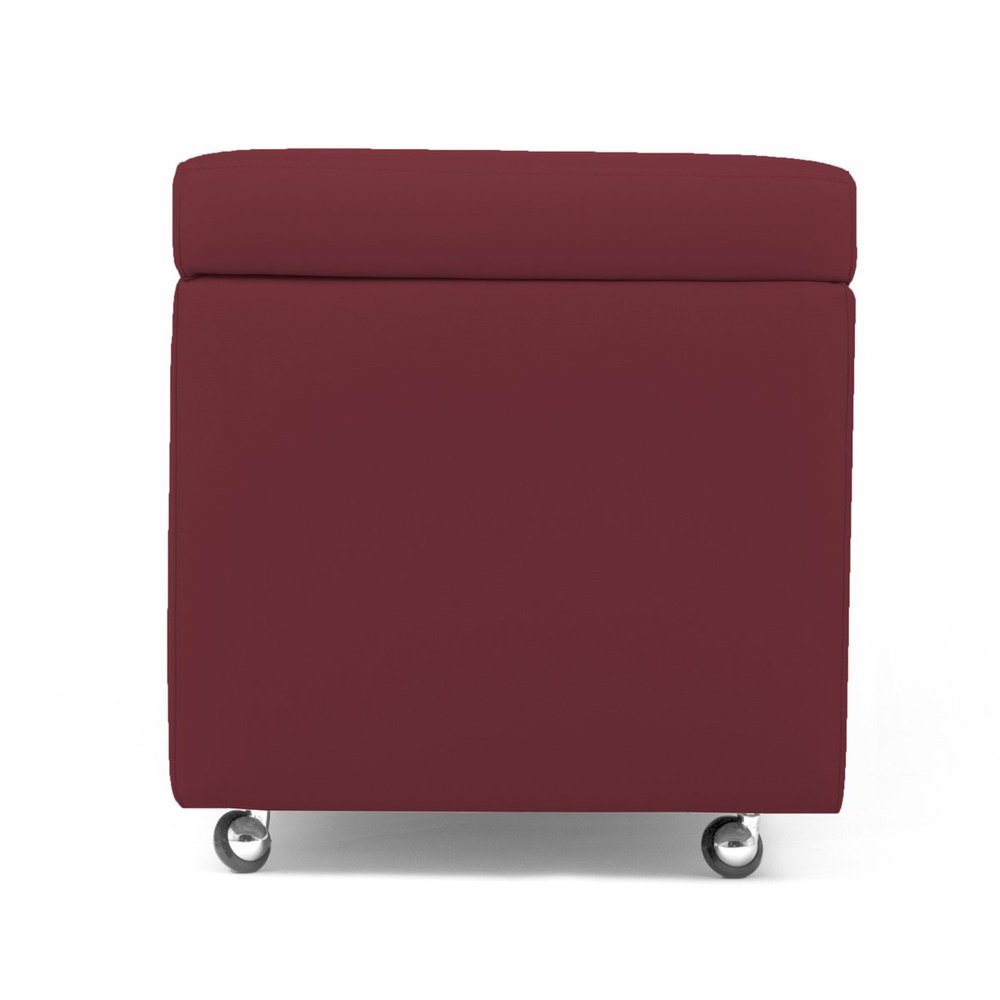 PANDORA 42 ECO SWING | Pouf Contenitore Cubo con Ruote in Ecopelle (2139688861765)