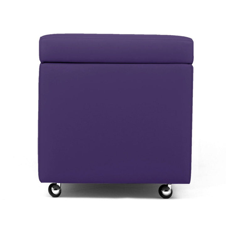 PANDORA 42 ECO SWING | Pouf Contenitore Cubo con Ruote in Ecopelle (2139688861765)