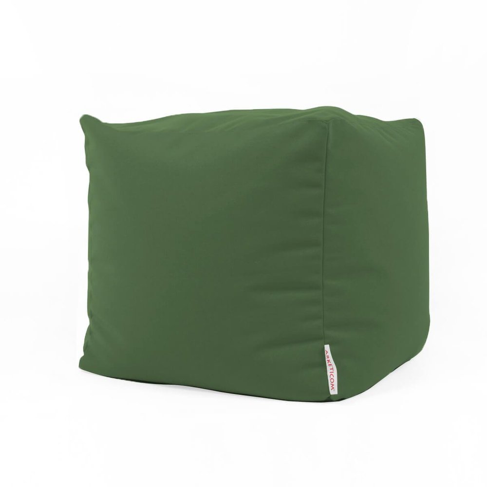 Pouf Sacco Da Giardino Sfoderabile Quadrato Verde Oliva Soft Cube Arketicom (2022246056005) (6099769622722)