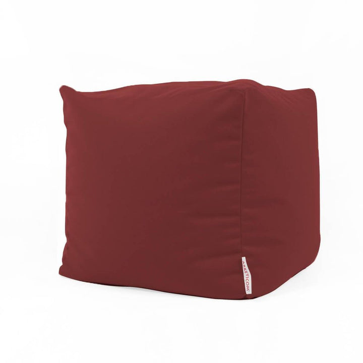 Pouf Sacco Da Giardino Sfoderabile Quadrato Bordeaux Soft Cube Arketicom (2022246056005) (6099769622722)