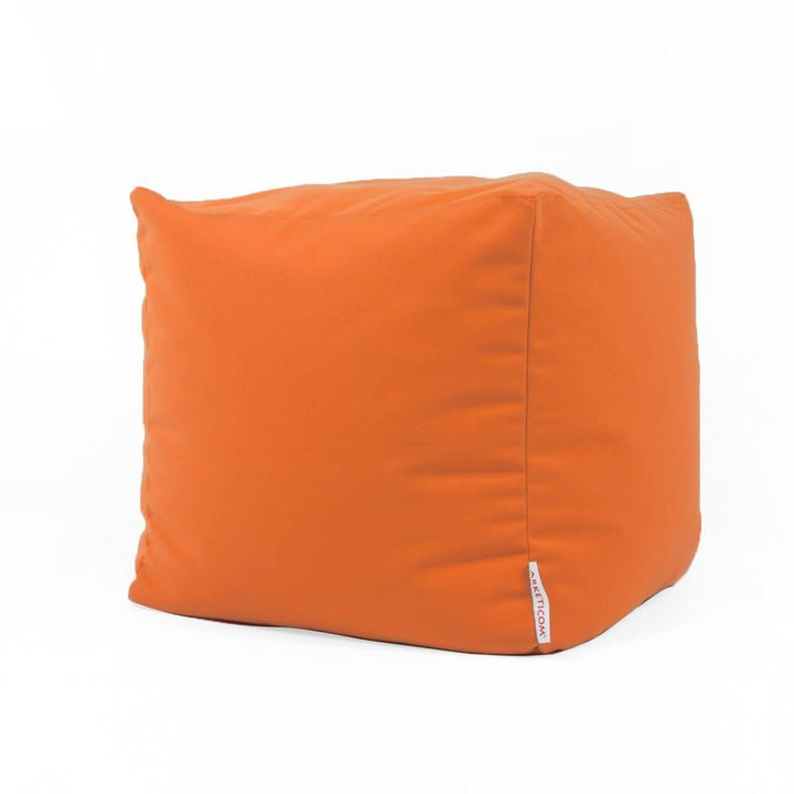 Pouf Sacco Da Giardino Sfoderabile Quadrato Arancione Zafferano Soft Cube Arketicom (2022246056005) (6099769622722)