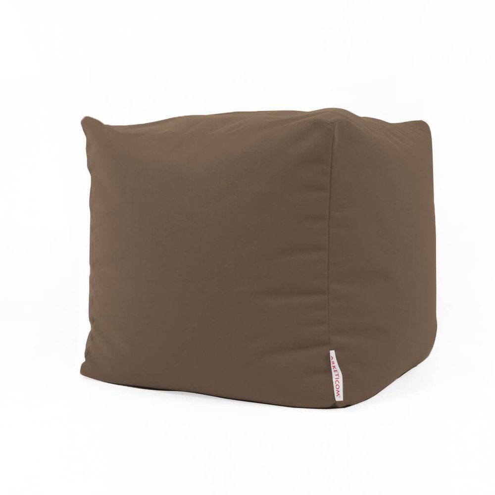 Pouf Sacco Da Giardino Sfoderabile Quadrato Marrone Cacao Soft Cube Arketicom (2022246056005) (6099769622722)