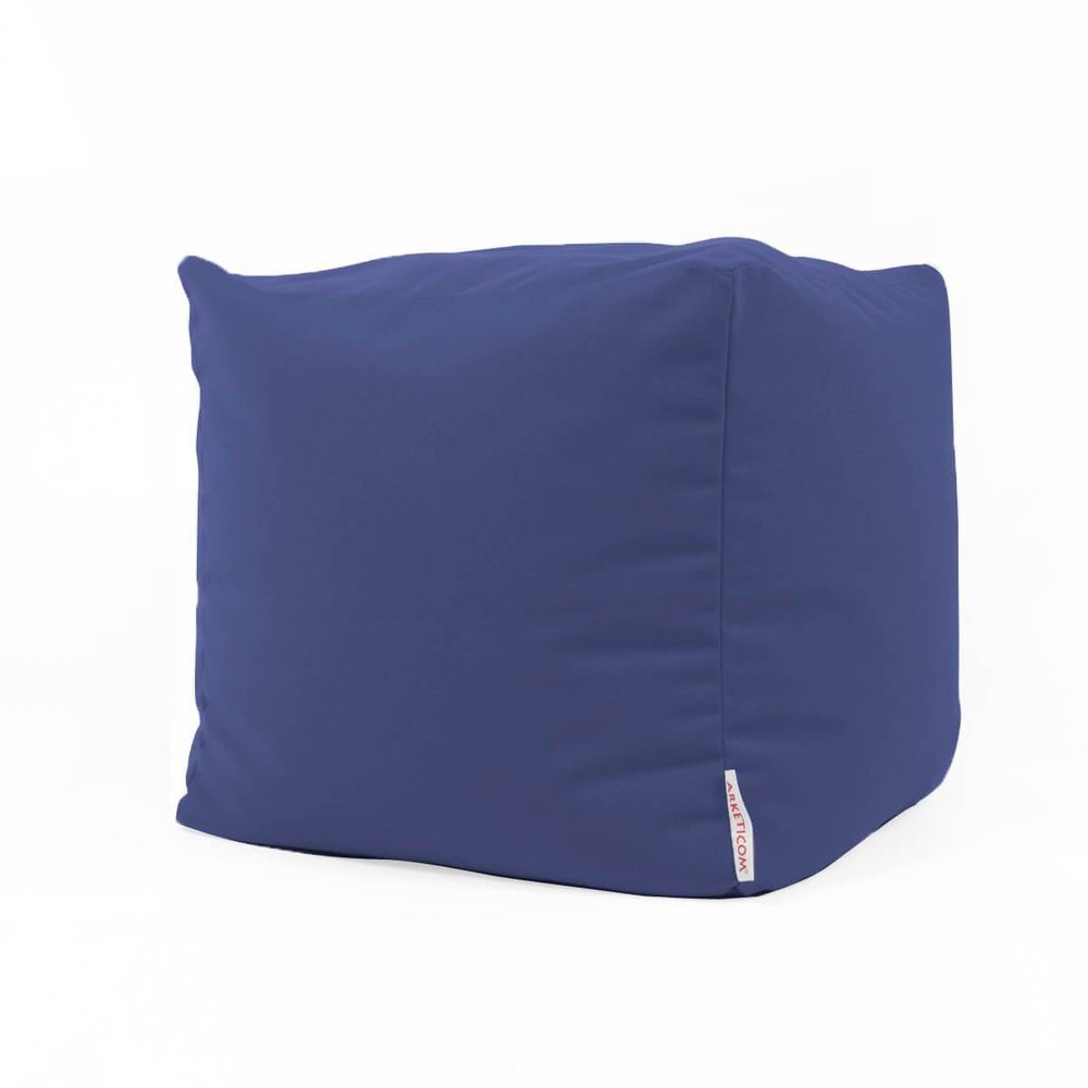 Pouf Sacco Da Giardino Sfoderabile Quadrato Blu Profondo Soft Cube Arketicom (2022246056005) (6099769622722)