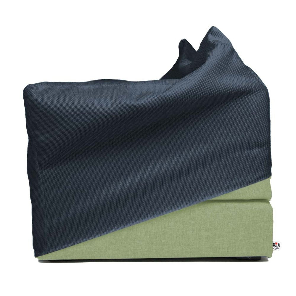 TOUF GREEN | Pouf Letto Base Verde e Copri Pouf 70x63 (2032711499845)