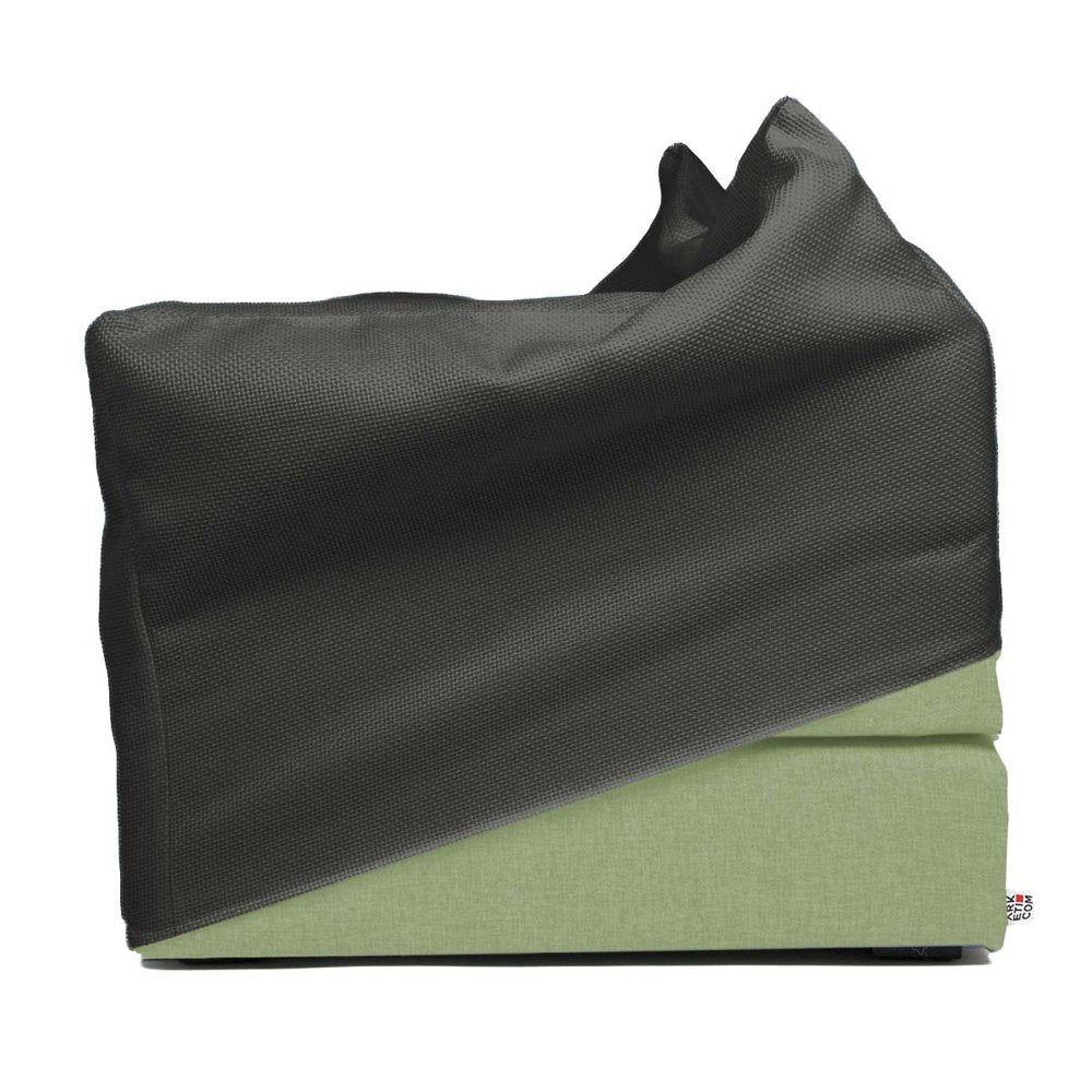 TOUF GREEN | Pouf Letto Base Verde e Copri Pouf 70x63 (2032711499845)