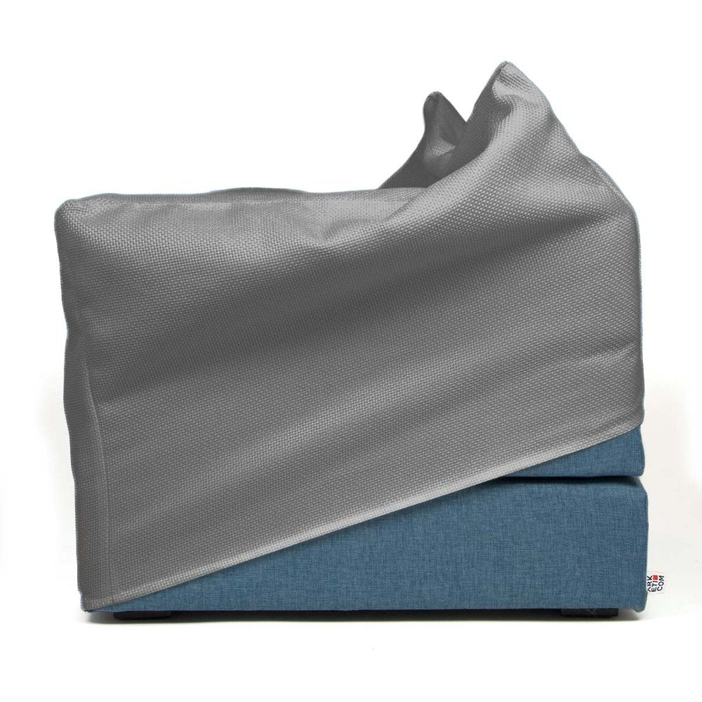 TOUF BLUE | Pouf Letto Base Blu e Copri Pouf 70x63 (2022318800965)