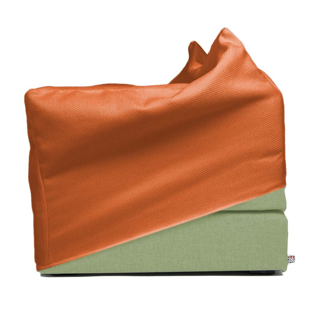 TOUF GREEN | Pouf Letto Base Verde e Copri Pouf 70x63 (2032711499845)