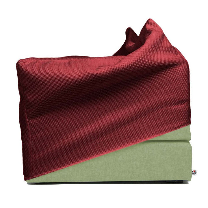 TOUF GREEN | Pouf Letto Base Verde e Copri Pouf 70x63 (2032711499845)