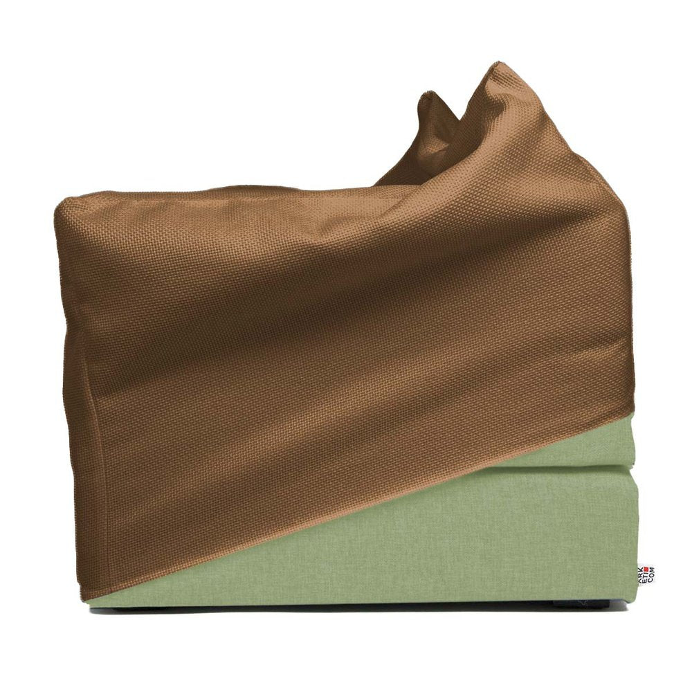 TOUF GREEN | Pouf Letto Base Verde e Copri Pouf 70x63 (2032711499845)